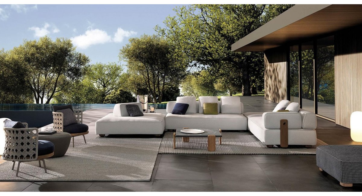 Florida - Sofá - exterior - Minotti - MINIM - lifestyle
