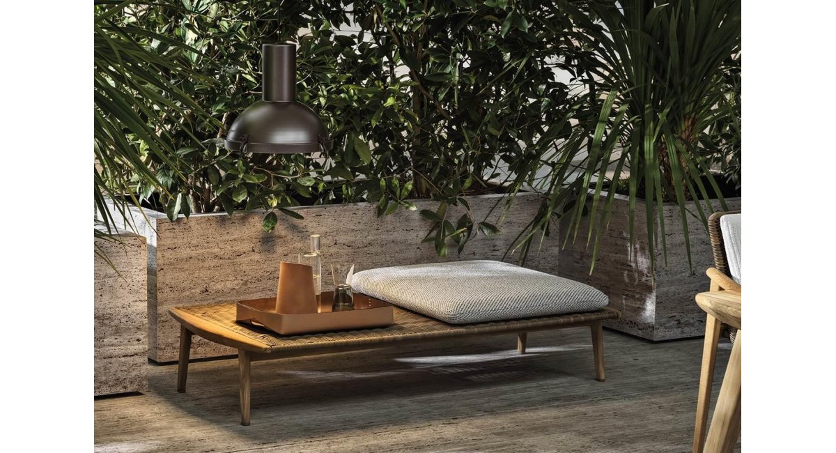 Fynn - outdoor - banco de exterior - Minotti - MINIM - lifestyle terraza