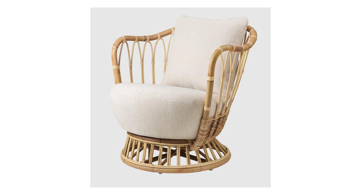 Grace Lounge Chair - butaca de ratán - Gubi - MINIM
