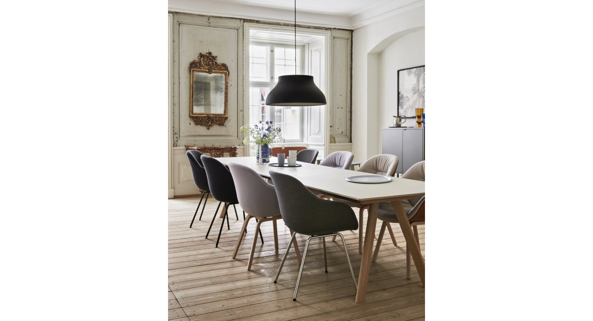 HAY_CPH 30 Extendable matt lacquered oak_mesa extensible de roble lacada_tablero blanco_lifestyle_MINIM Showroom_Madrid_Barcelona