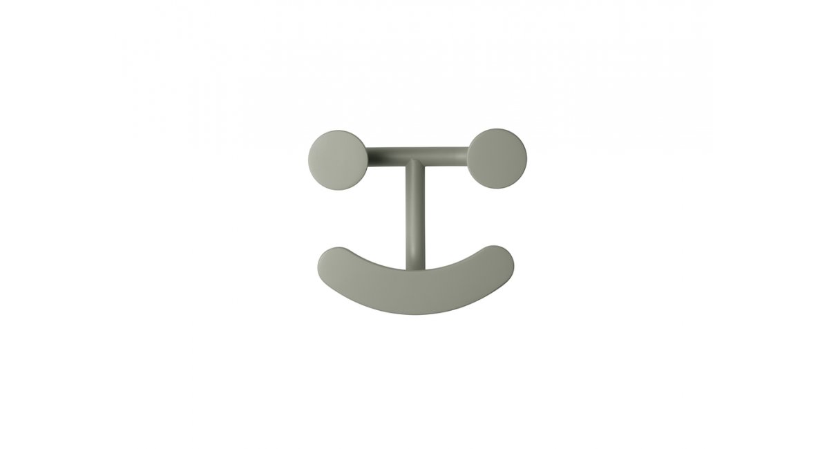 Happy Hook_ Green Grey - gris verdoso - perchero - Jaime Hayon -MINIM