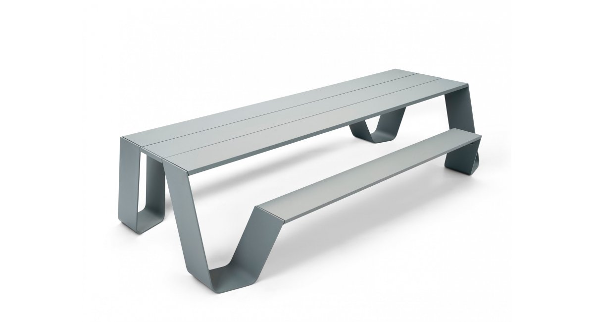 Hopper - mesa de picnic - mesa de exterior - banco de exterior - extremis - MINIM - varios colores