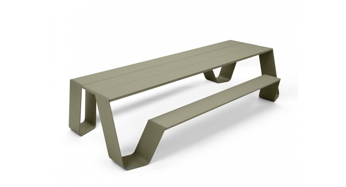 Hopper - mesa de picnic - mesa de exterior - banco de exterior - extremis - MINIM