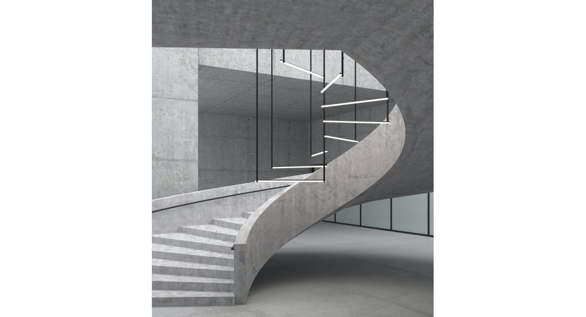 Infra Structure Episode 2 -Sistema de iluminación Flos - MINIM - lifestyle iluminación escaleras