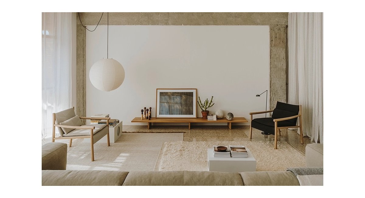 Kata - sillón lounge - madera de roble - Arper - MINIM - lifestyle salón