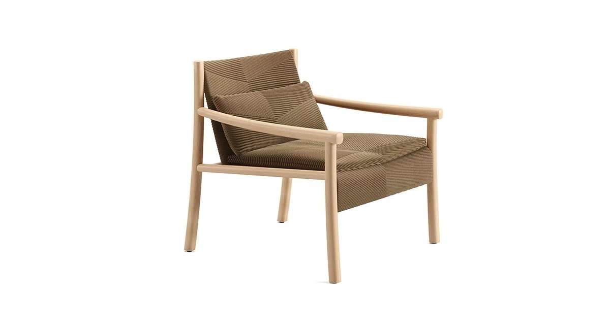 Kata - sillón lounge - madera de roble - Arper - MINIM - varios acabados