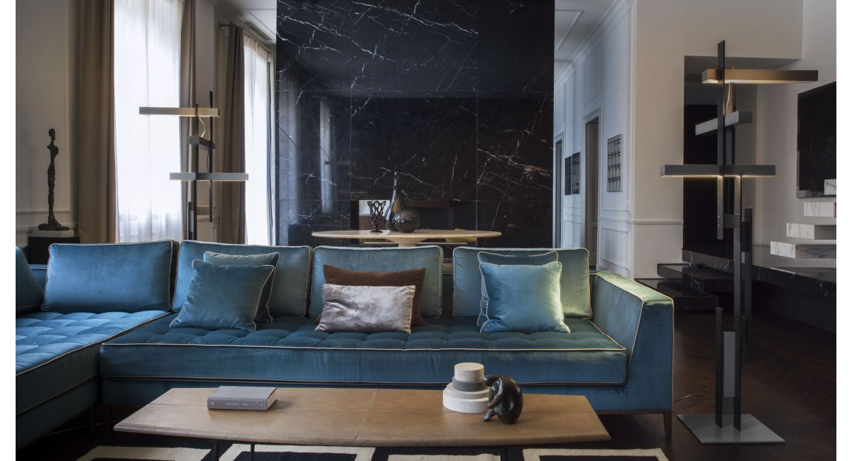 LAS - OLUCE - lampara de pie - MINIM - lifestyle