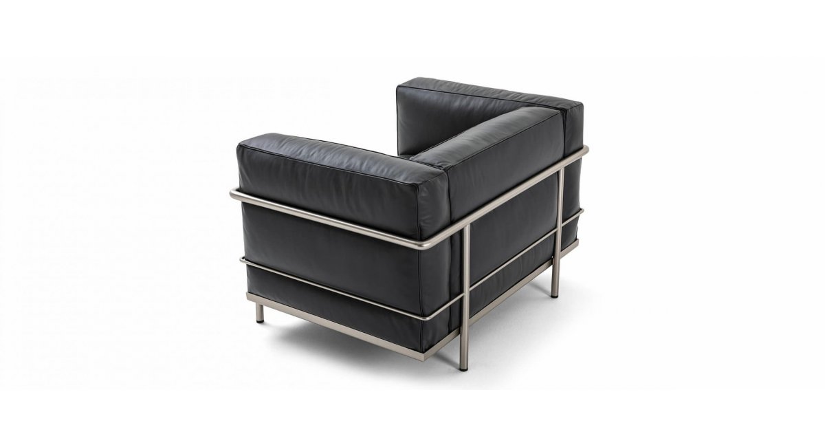 LC3 FAUTEUIL GRAND CONFORT DURABLE - Le Corbusier, Pierre Jeanneret, Charlotte Perriand - Cassina - MINIM - trasera