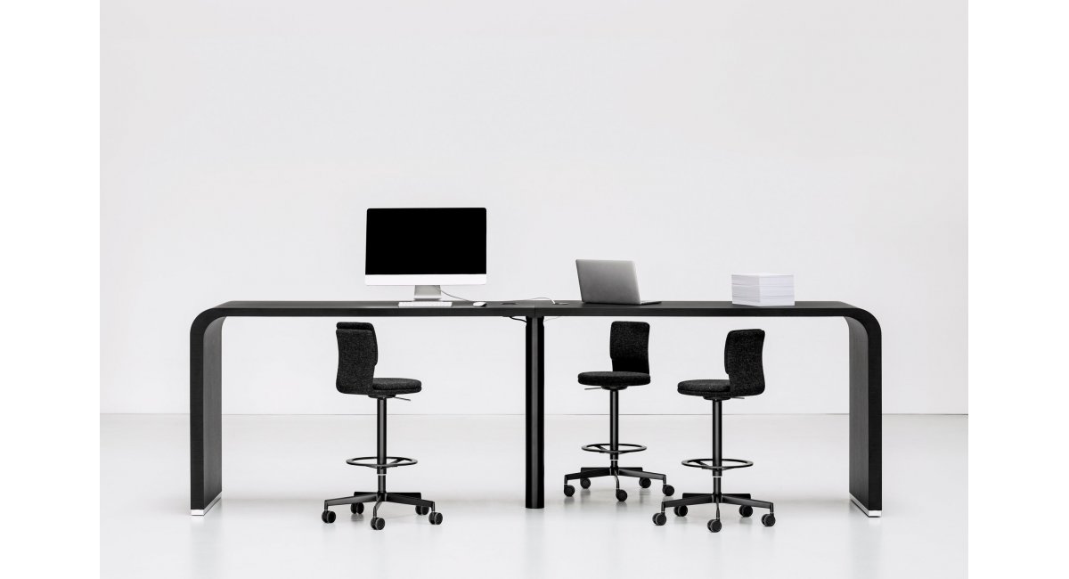 La Palma_mesa negra_mesa modular_mesa alta_mesa oficina_MINIM Showroom_Madrid_Barcelona_