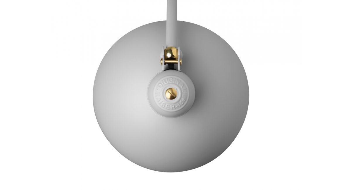 Lamparita_KAISER idell - 6631-T Luxus_ gris claro - Easy Grey - dorado - MINIM - perspectiva