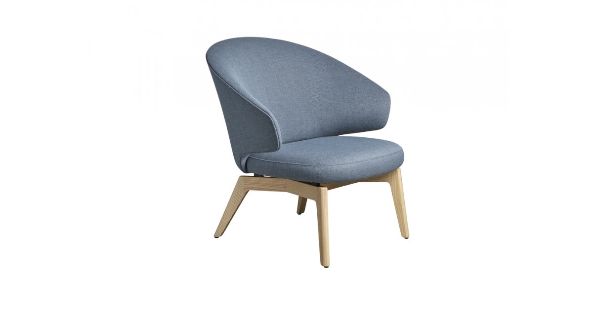Let - Armchair - butaca azul - Fritz Hansen - MINIM