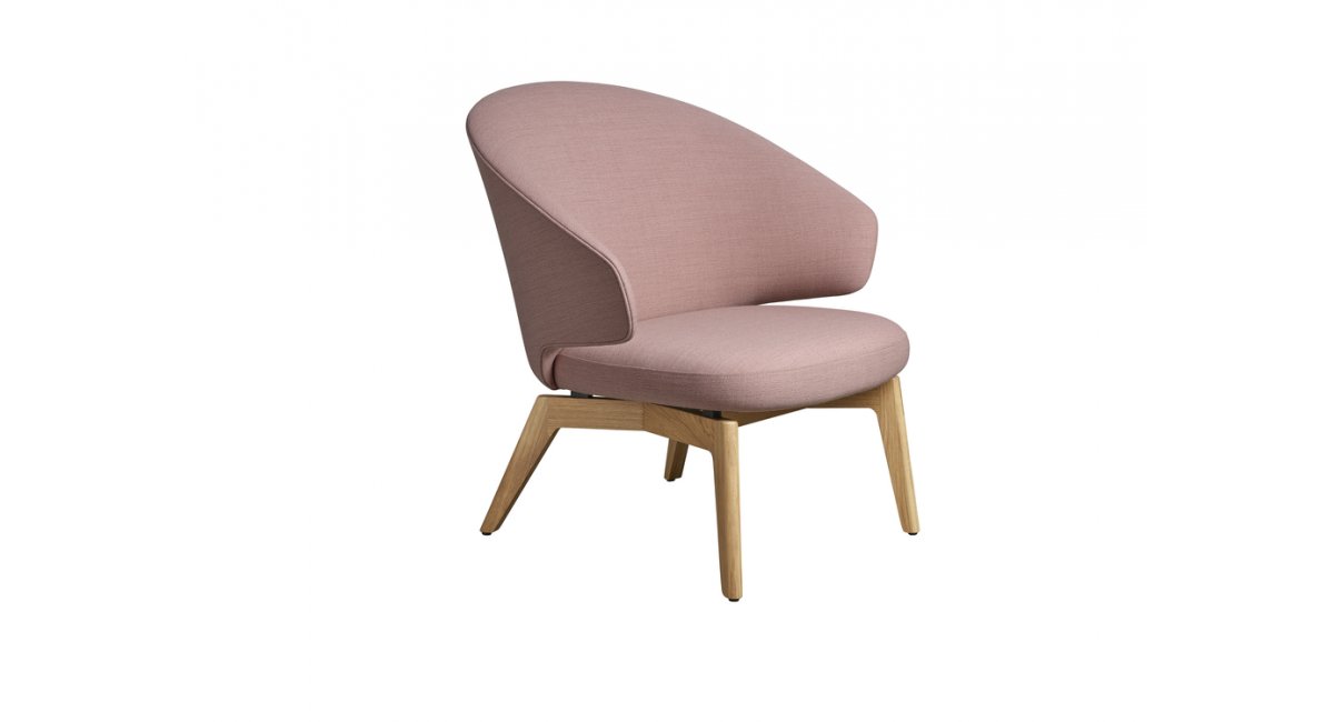 Let - Armchair - butaca rosa - Fritz Hansen - MINIM