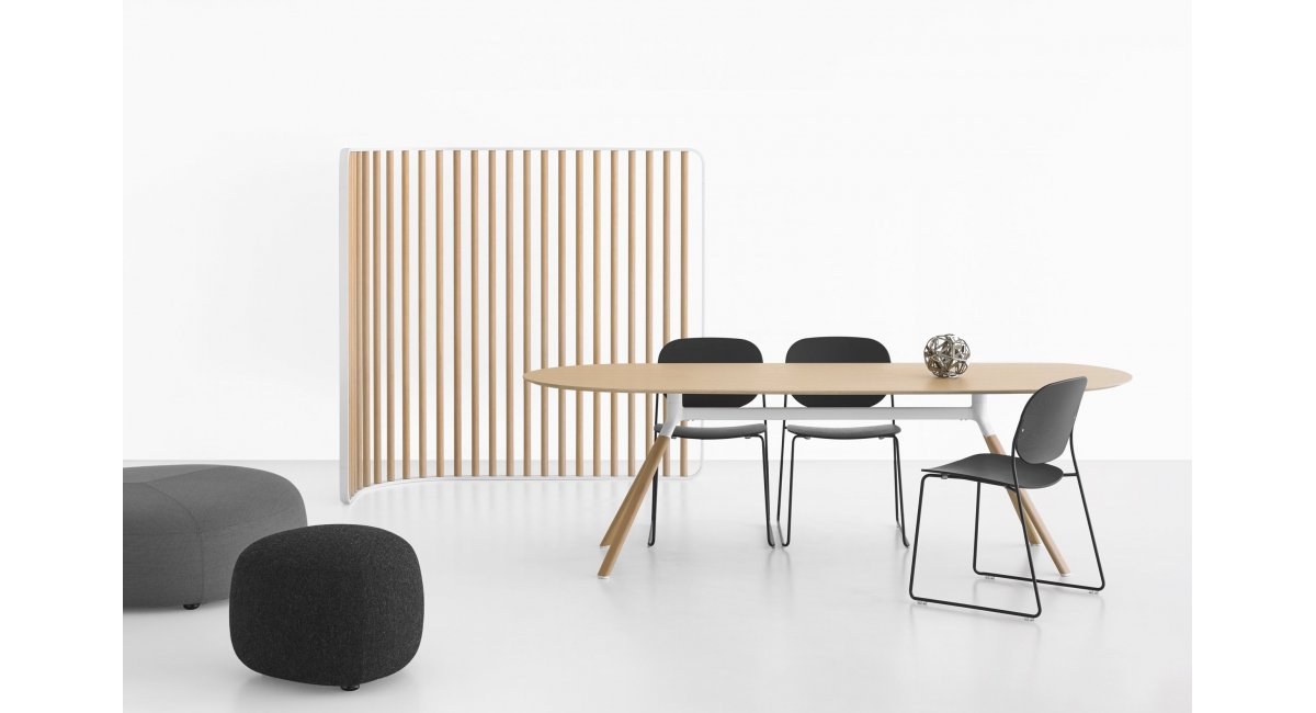 Mesa La Palma_ Fork_color madera_patas de aluminio_mesa de oficina_mesa sala de reuniones_MINIM Showroom_Madrid_Barcelona