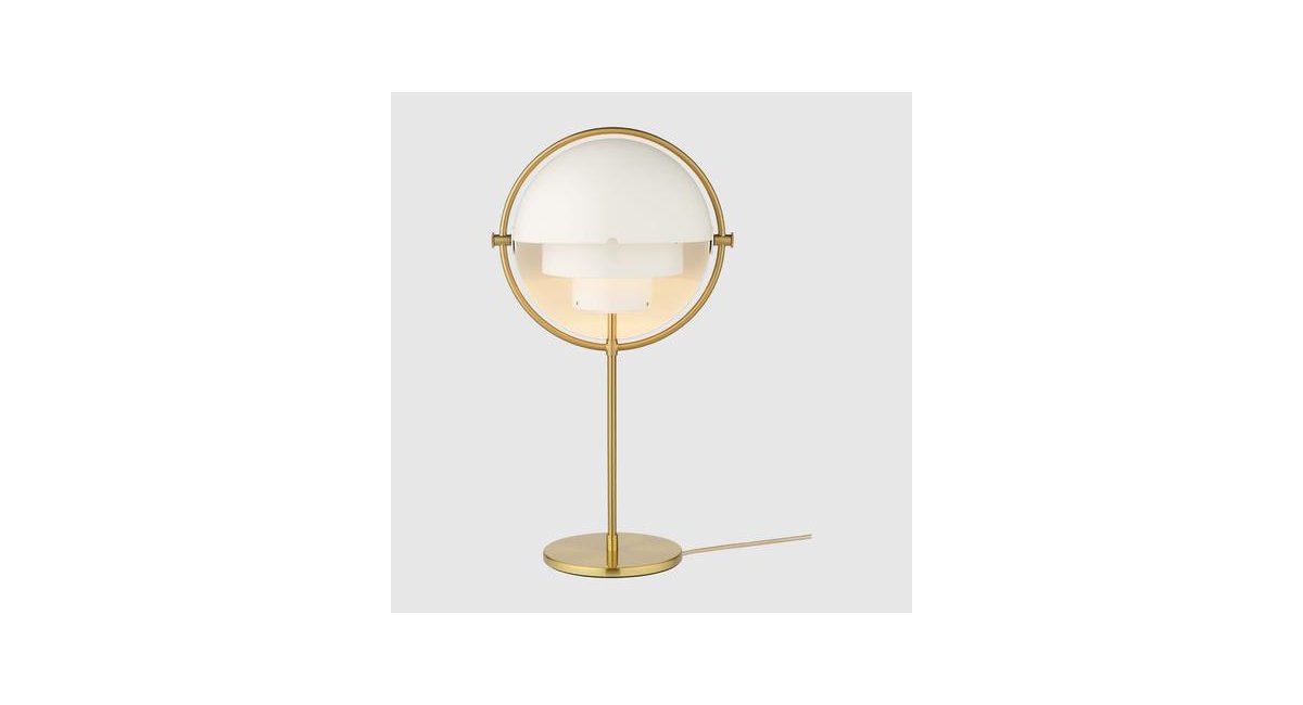 Multi Lite_Table Lamp_lámpara de mesa_dorado blanco_Gubi_MINIM