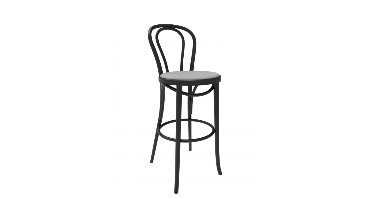 N 18 - taburete alto con cojín- Gebrueder Thonet Vienna - MINIM