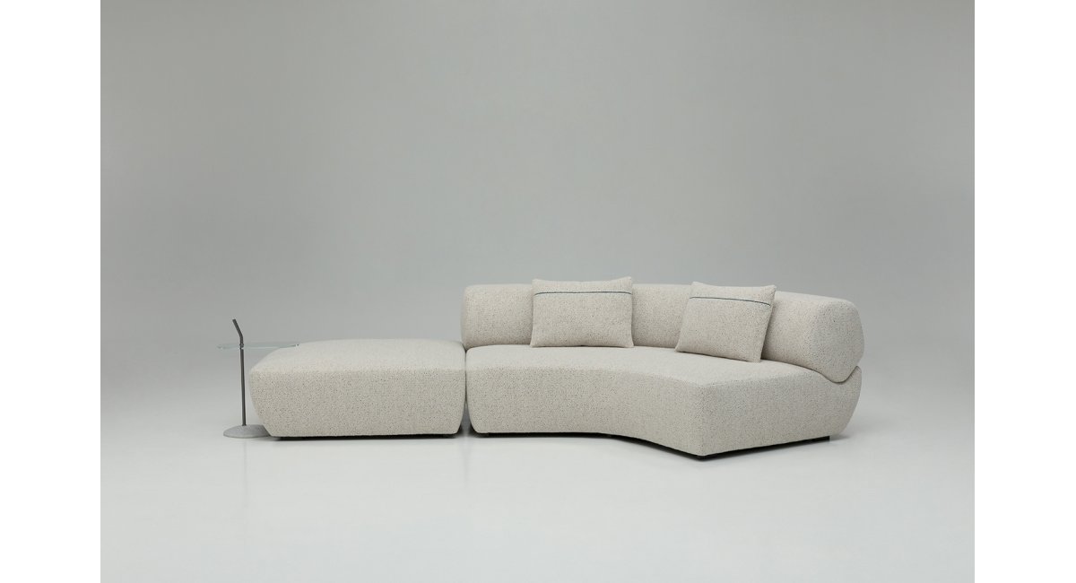 Naviglio_sofá_BB Italia_tejido o piel_ tablero vidrio_color blanco_modular_MINIM_Barcelona_Madrid