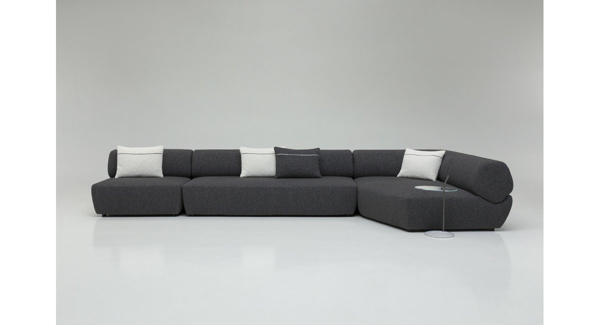 Naviglio_sofá_BB Italia_tejido o piel_ tablero vidrio_color gris oscuro_modular_varias composiciones_MINIM_Barcelona_Madrid