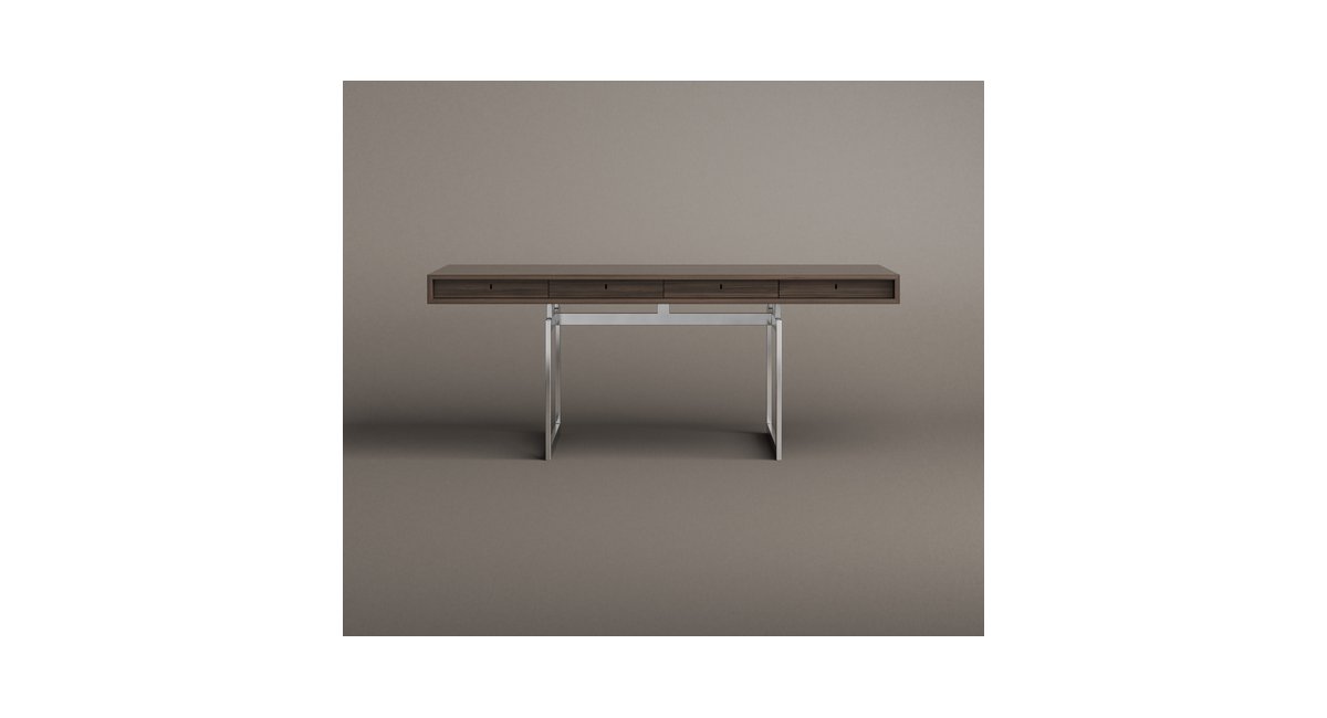 Office Desk _ estructura acero - mesa de nogal mesa de escritorio - Karakter - MINIM