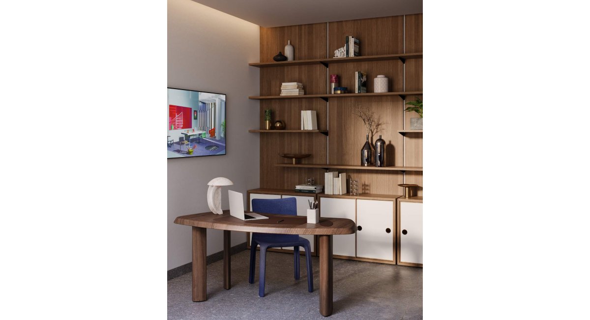 PETIT BUREAU EN FORME LIBRE - escritorio - Cassina - MINIM