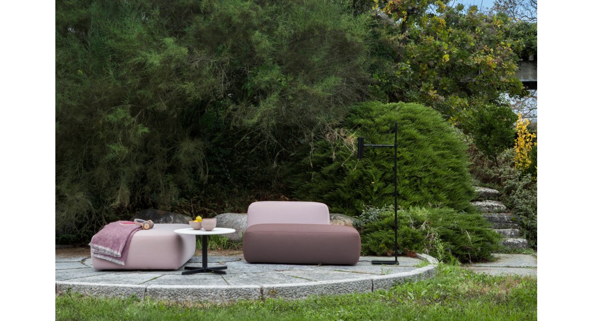 PLUS - pouf de exterior - La Palma - MINIM - lifestyle jardín
