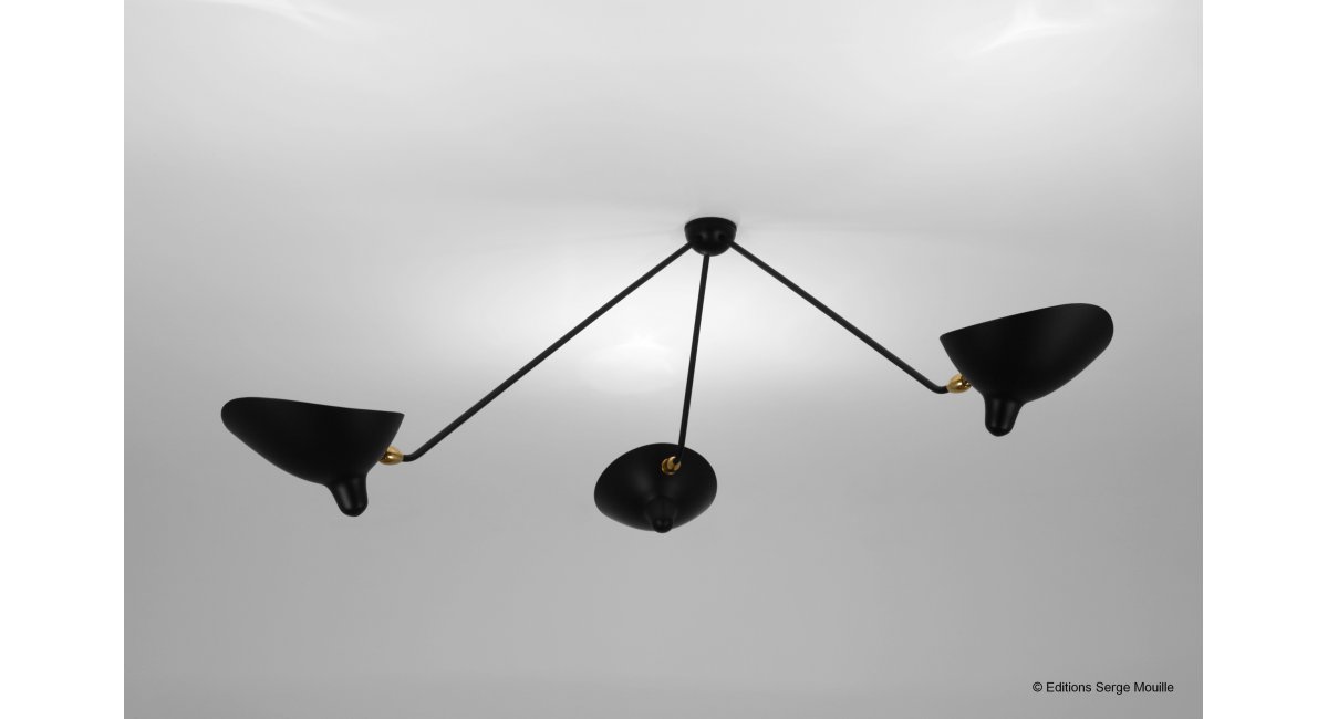 Serge Mouille, Spider 3 fixed arms