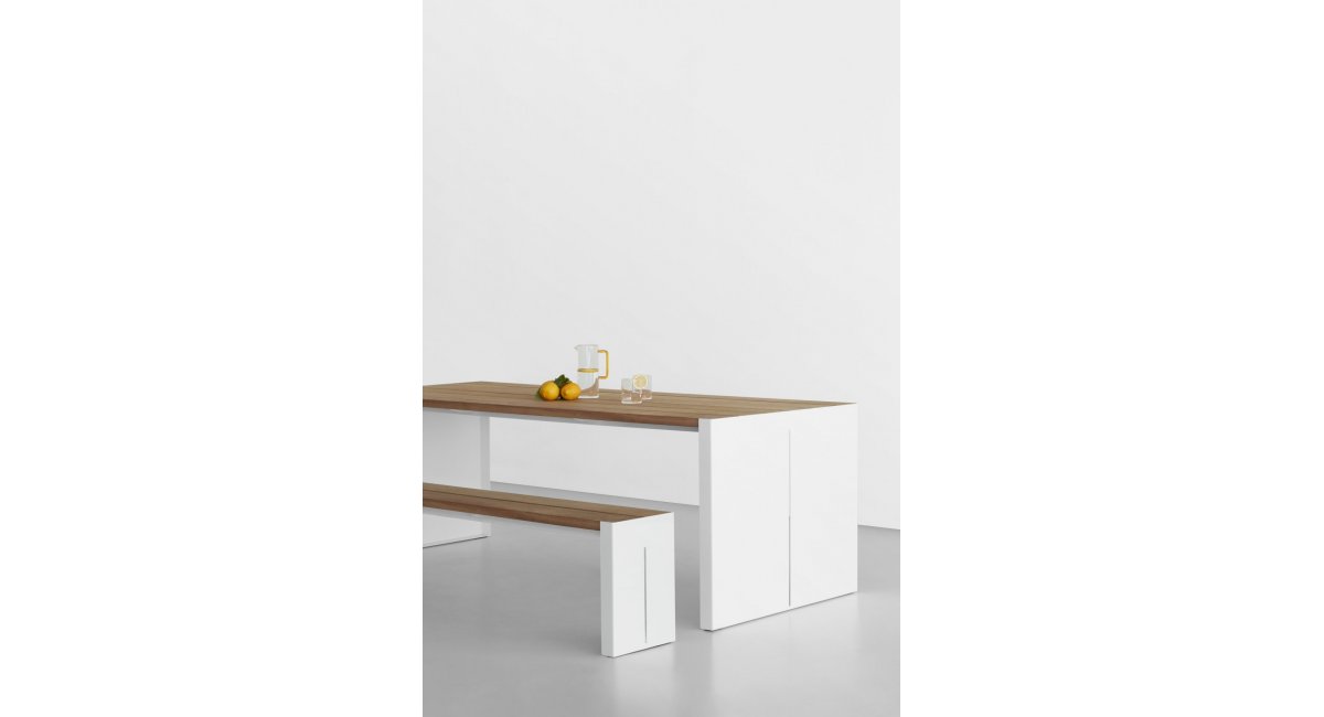 Panco_conjunto mesa y banco de exterior - La Palma - MINIM