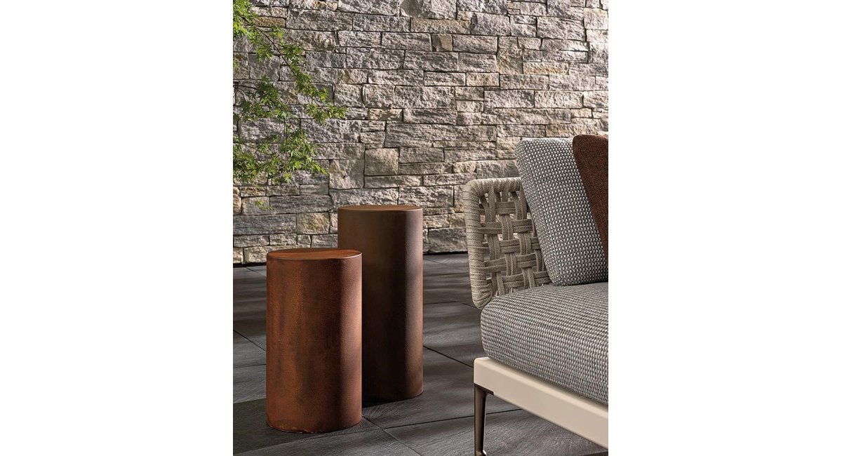 Pilotis outdoor- mesita auxiliar de exterior - Minotti - MINIM