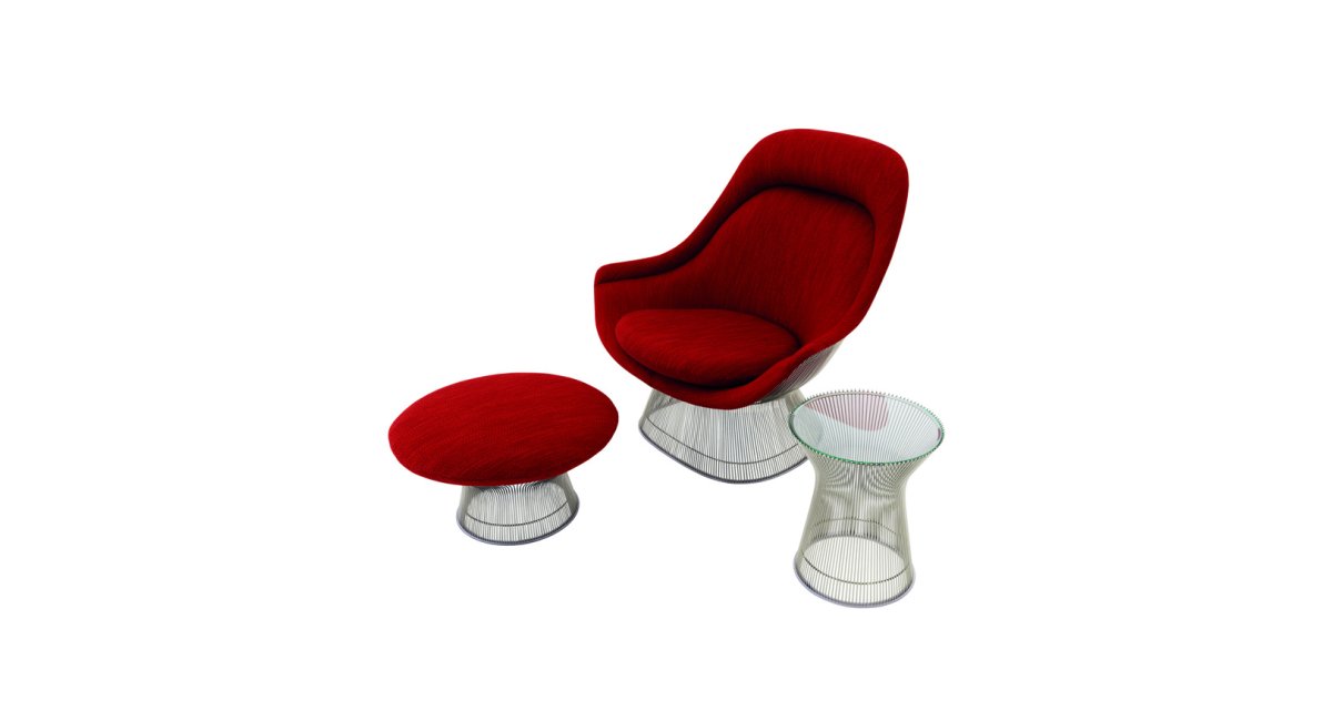 Platner Easy Chair and Ottoman KNOLL MINIM