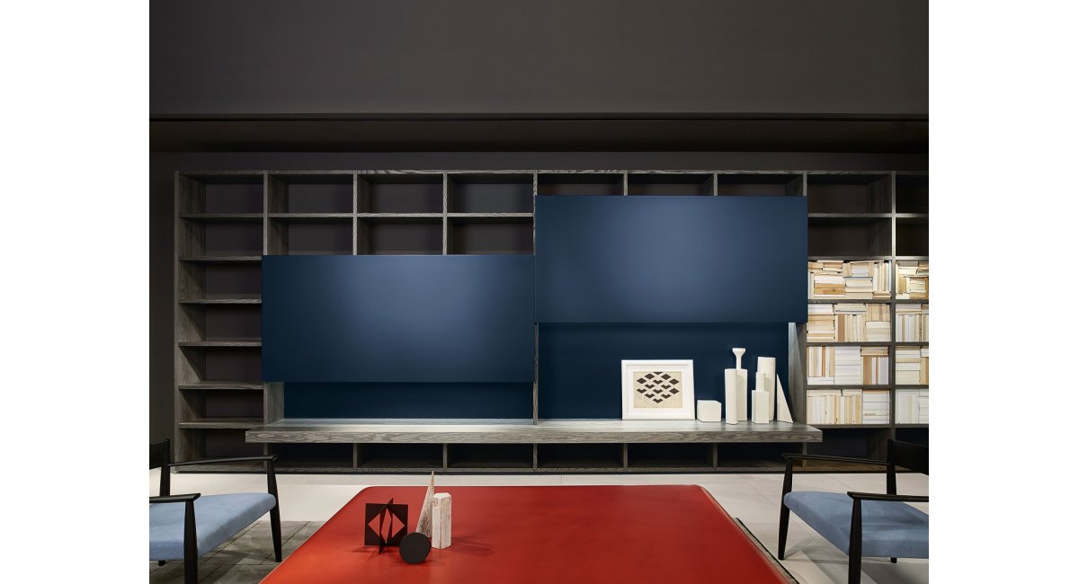 Polifunzionale - TV HI-FI Multifunctional - TV HI-FI - estanterías - Porro - MINIM - lifestyle - varios colores