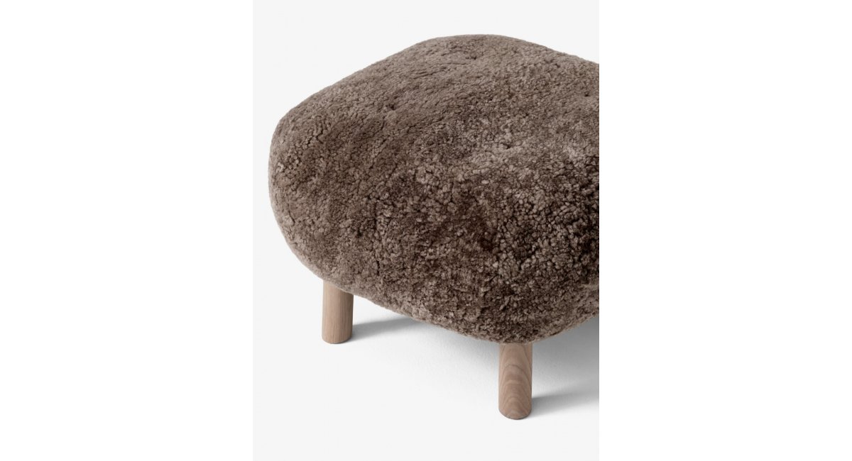 Pouf ATD1 _ borreguito - Sheepskin - color marrón - andtradition - MINIM