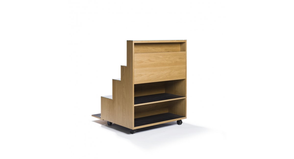 Rampa _ estantería roble - escritorio - Karakter - MINIM - Barcelona - Madrid