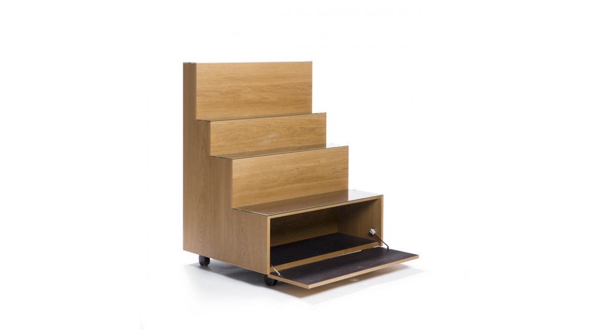 Rampa _ estantería roble - escritorio - Karakter - MINIM - almacenamiento