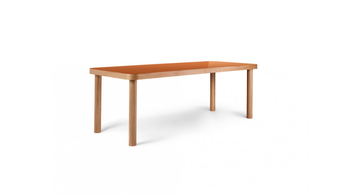 Säule- mesa de comedor -madera - Gebrueder Thonet Vienna - MINIM