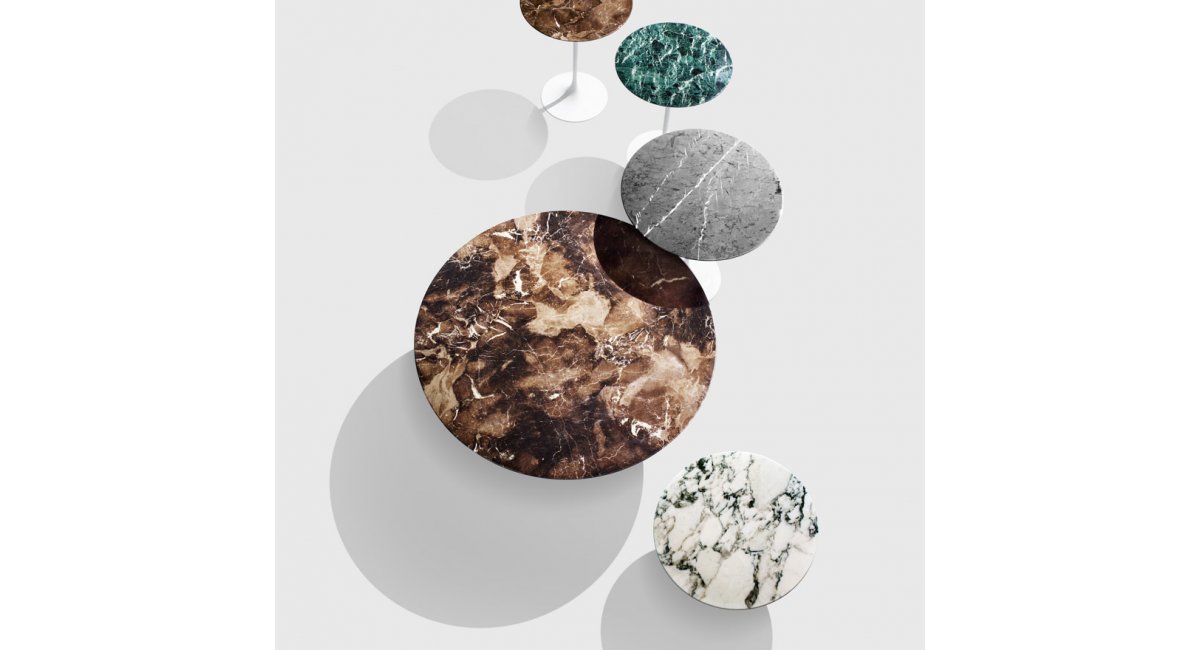 Saarinen Table - foto familia . varios tamaños - varios acabados - Knoll - MINIM