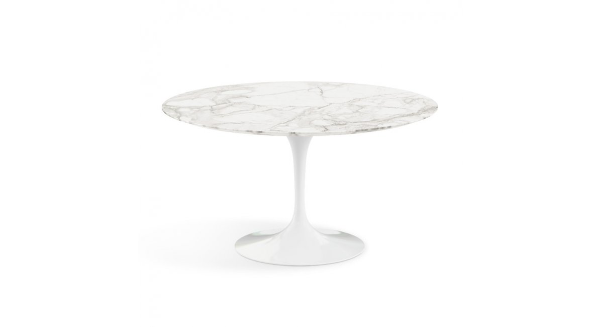 Saarinen Table - mesa de comedor - mesa de oficina - mármol y blanco- Knoll - MINIM
