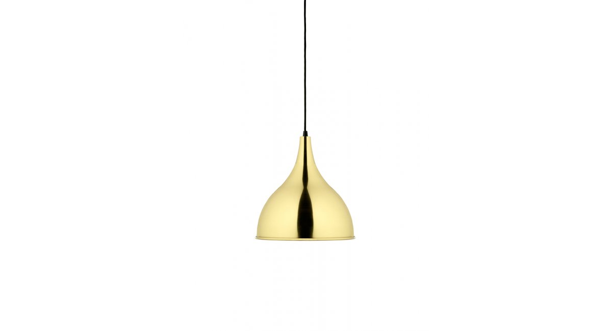Silhuet_ Jo Hammerborg - Fritz Hansen - Lámpara dorado pulido - MINIM