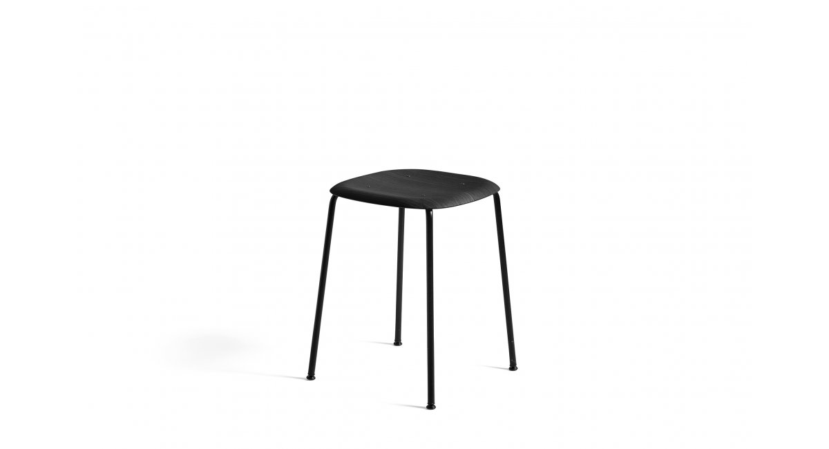 Soft Edge 70 Bar Stool Low_taburete bajo_ varios colores y acabados - Hay - MINIM