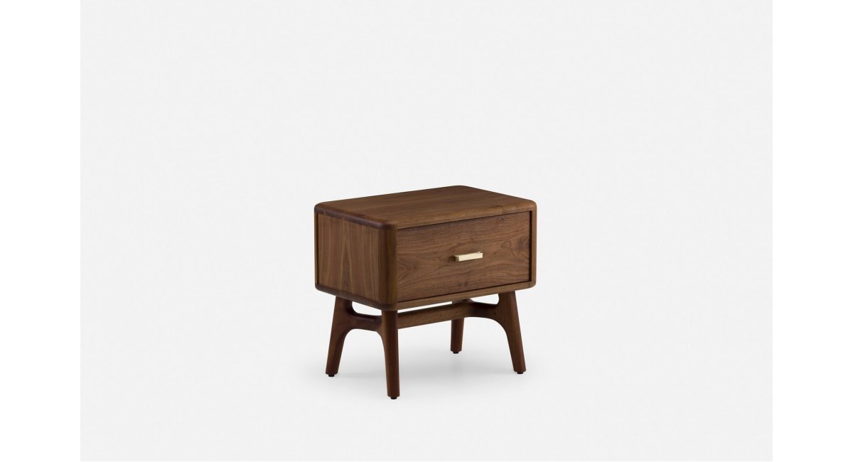 Solo Bedside Chest - Neri&amp;Hu - mesita de nogal danés -delaespada-MINIM - vista lateral