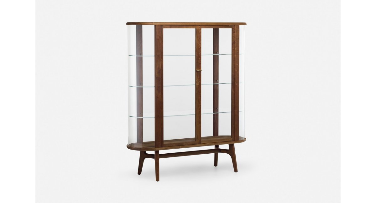 Solo Tall Vitrine-Neri&amp;Hu-madera de nogal-vitrina-delaespada-MINIM - Madrid-Barcelona