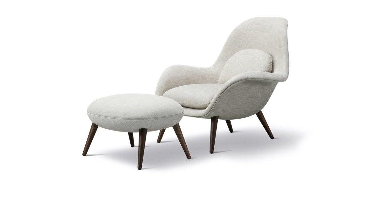 Swoon - Ottoman - reposapies - pouf - fredericia - MINIM - ottoman y butaca