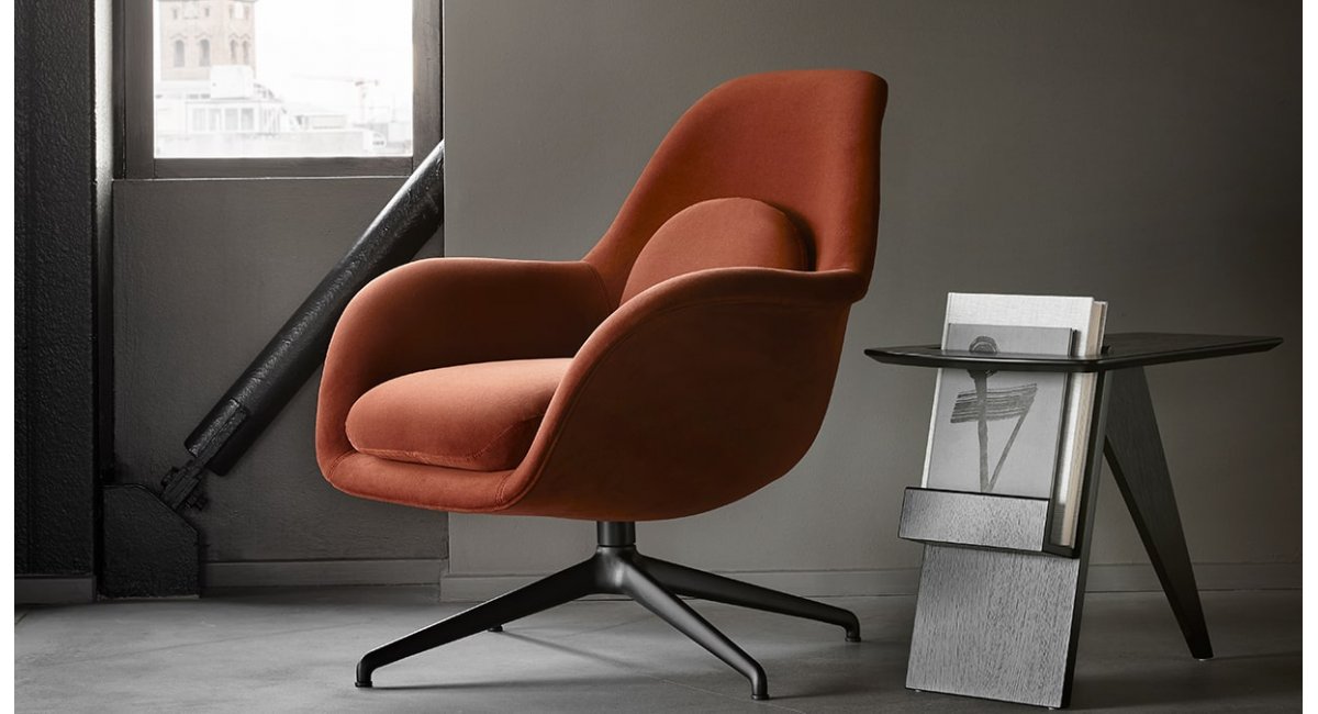 Swoon Lounge Petit - butaca - fredericia - MINIM - lifestyle butaca base metálica