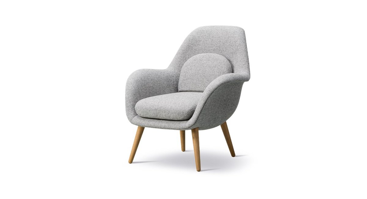 Swoon Lounge Petit - butaca gris claro - fredericia - MINIM