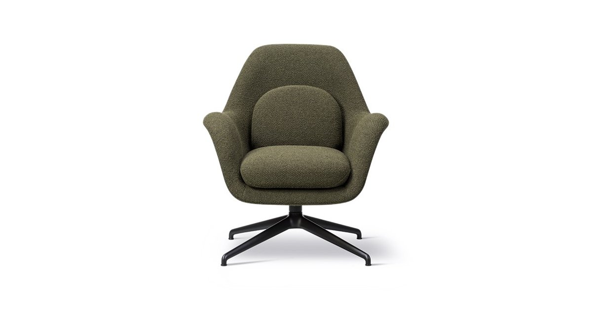 Swoon Lounge Petit - butaca verde - fredericia - MINIM - varias bases
