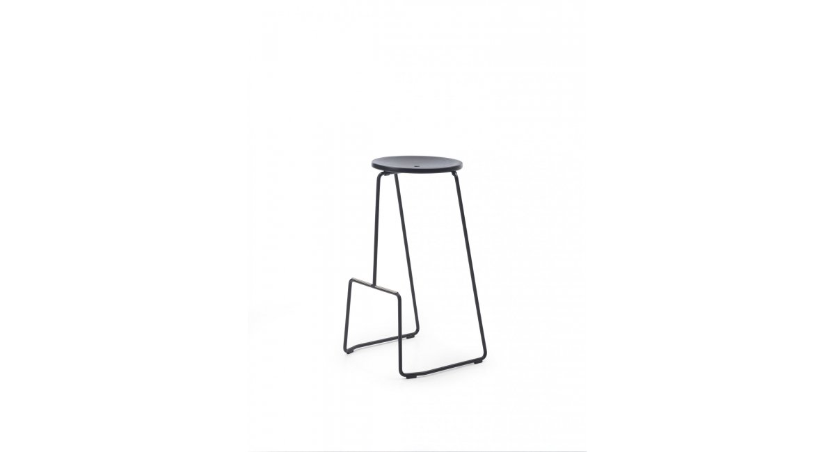 TIKI - taburete alto color negro - silla de exterior - extremis - MINIM