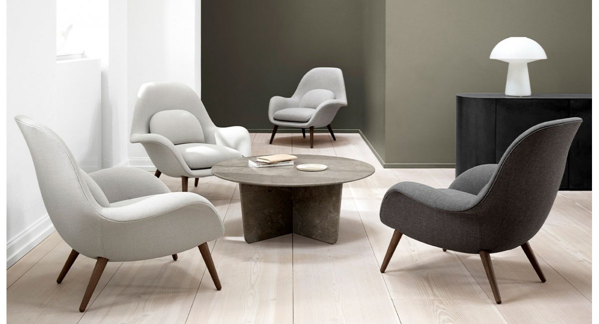 Tableau - mesa de centro redonda - fredericia - MINIM - lifestyle sala