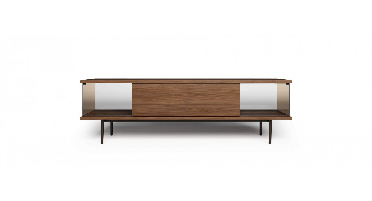 The Farns - consola - Walter Knoll - MINIM - madera y cristal