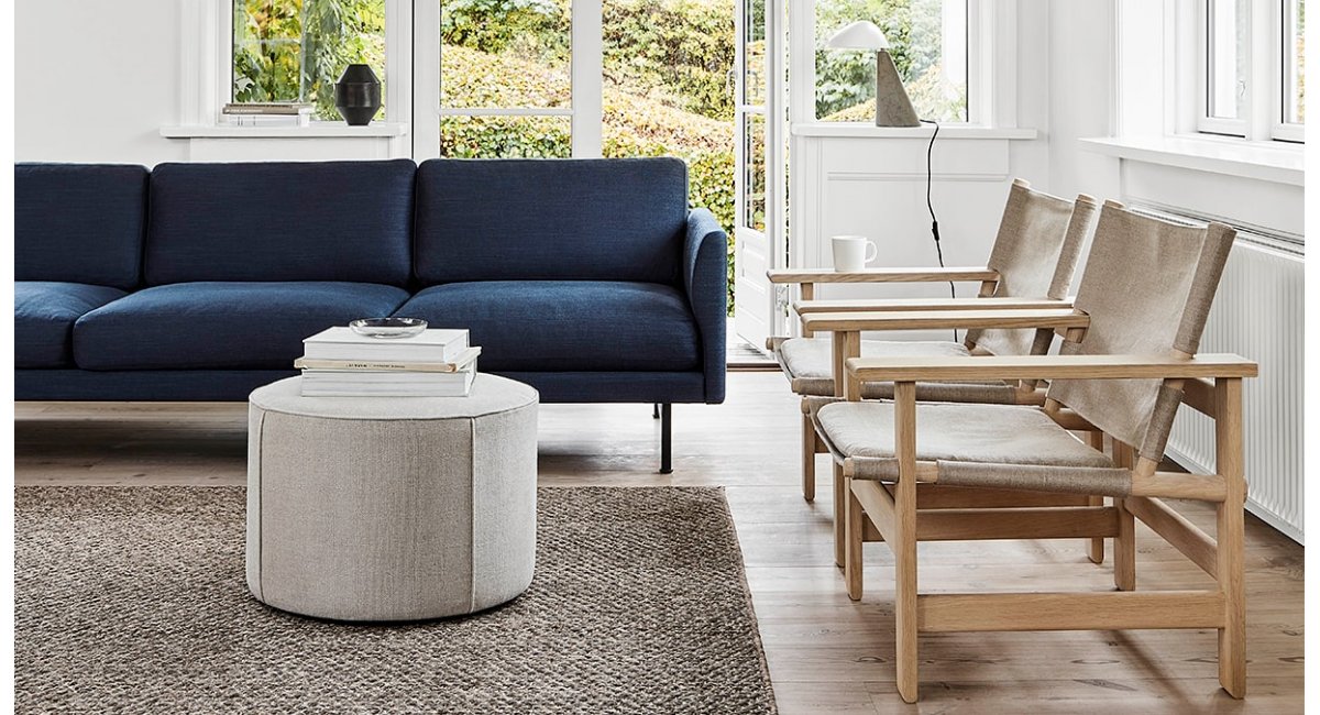 The canvas chair - fredericia - MINIM - lifestyle sala de estar
