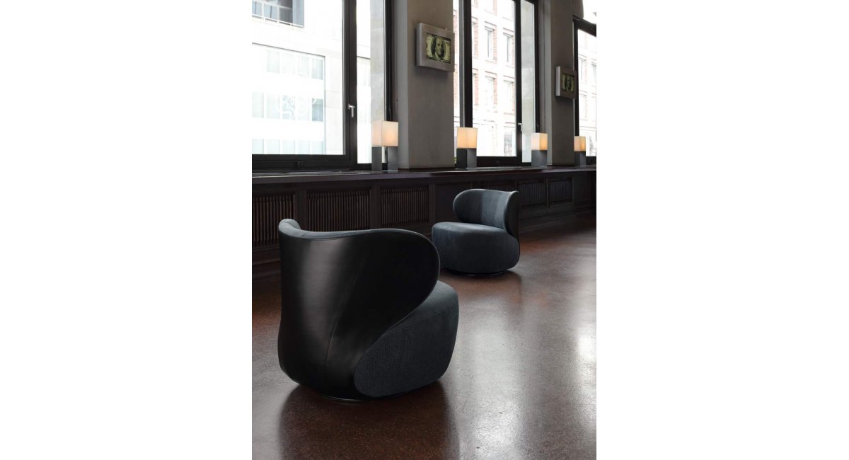 Walter Knoll - Butaca Bao - Madrid Barcelona - Showroom MINIM - negro y gris - hall