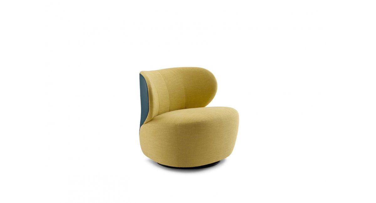 Walter Knoll - Butaca Bao amarillo y azul - Madrid Barcelona - Showroom MINIM