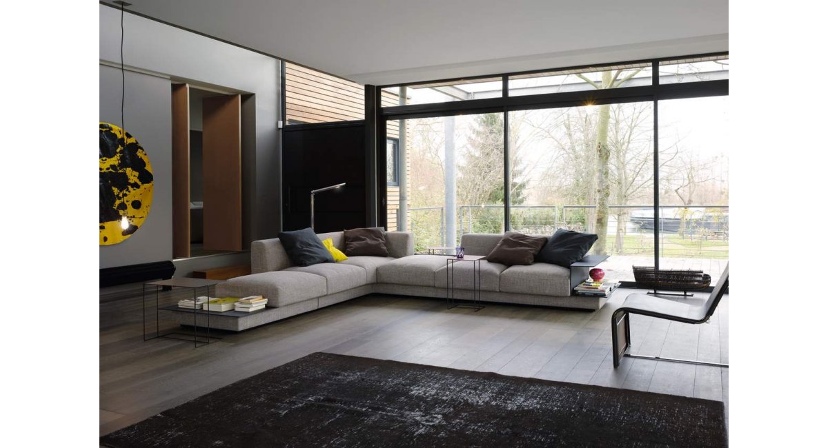 Walter Knoll - Sofá Yuuto Gris lifestyle contemporáneo - MINIM